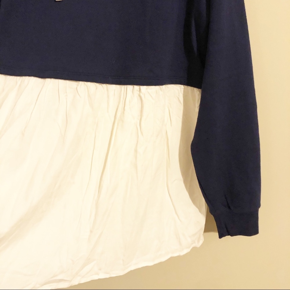 Motherhood Maternity Navy Hooded Sweatshirt - Picture 5 of 10
